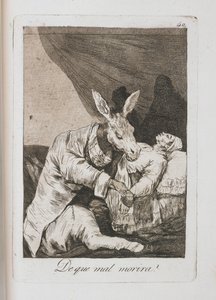 Placa de Los Caprichos, 1797-1798 de Francisco de Goya